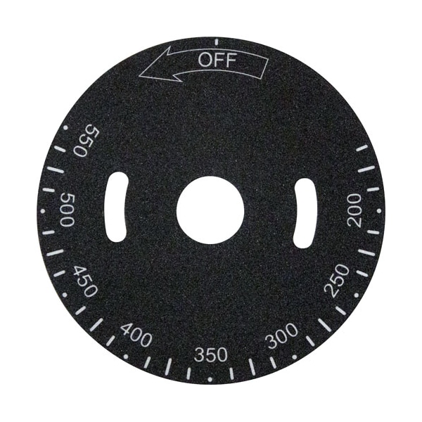 Plate, Temp Dial, 200-550F For  - Part# Vh498037A